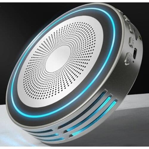 Colorful lights subwoofer smart bluetooth speaker mobile phone call TF card U disk HiFi music player MP3 portable wireless sound