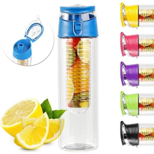 Creative portable 800 ml Health Fruit Infusing Juice Infuser Water Bottle Juice Bottle for Sports
