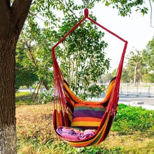 Fashion Children Outdoor Garden Home Rainbow Printed Swings Portable Outdoor Camping Tent Hammock Seat Hanging Swing Chair#g4