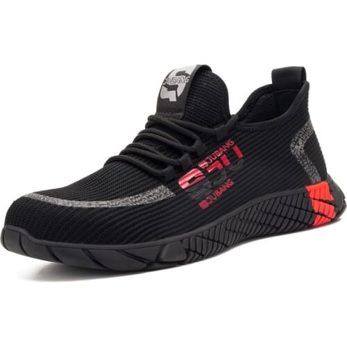 Mens Outdoor Anti-slip Steel Toe Cap Protective Work Shoes Men Puncture Proof Safety Boots Shoes