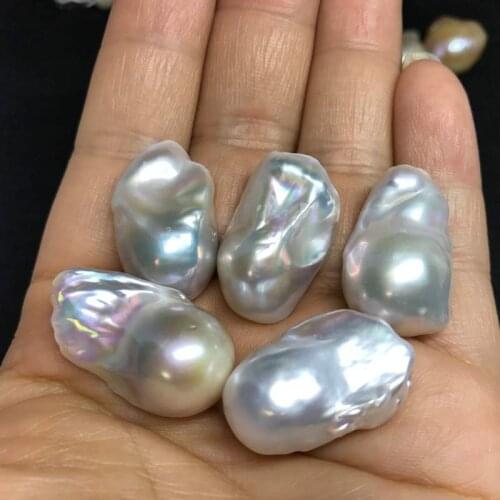 Free shipping Fashion 3A Big size natural pearl 15mm-16mm irregular shape Baroque Pearl For making different jewelry