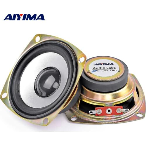 AIYIMA 2Pcs 3 Inch Portable Full Range Speakers 4 Ohm 5W Sound Speaker Neodymium Home Theater KTV Professional Loudspeaker DIY