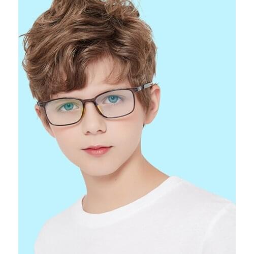 2020 Teens Anti Blue Light Glasses Prescription Optical Adjustable Frame Children Rectangle Computer Blocking Eyeglasses UV400