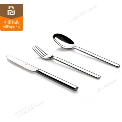 Original youpin steak cutlery fork stainless steel silver cutlery household tableware suitable for family friends gift HOT