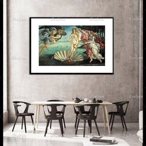 Sandro Botticelli The Birth Of Venus Home Minimalism Bedroom Decoration Canvas Painting Wall Art Modern Home Decor Posters Gift