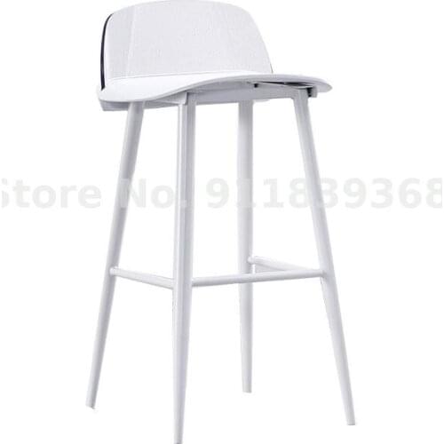 Net Red Scandinavian Transparent Bar Chair High Stool Designer Light Luxury Home Front Desk Acrylic Back Bar Chair