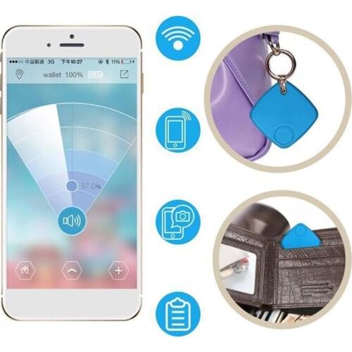 Smart Tag Wireless Bluetooth Tracker Child Bag Wallet pet Key Finder GPS Locator 3 Color Anti-lost alarm Reminder