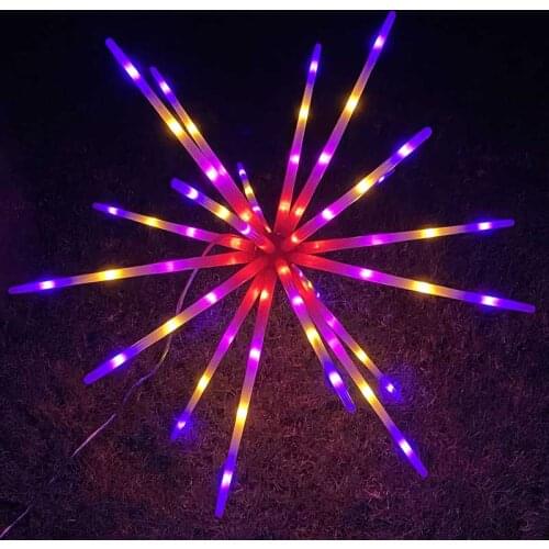 Firework Light LED Multi Color Outdoor Firework Garden Decorative Lights for Walkway Pathway Backyard Christmas Decoration Party