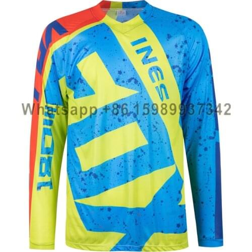 Camisetas de Ciclismo de carreras para Motocross, ropa de secado rápido para bicicleta de montaña y descenso, manga larga DH
