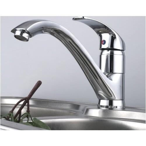 X8516K1 - Luxury Deck Mounted Chrome Finish Brass Material Kitchen Tap