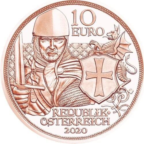 Austria 2020 Knight Story Series Courage 10 Euro Commemorative Coin Genuine Euro Collection Real Original Coins