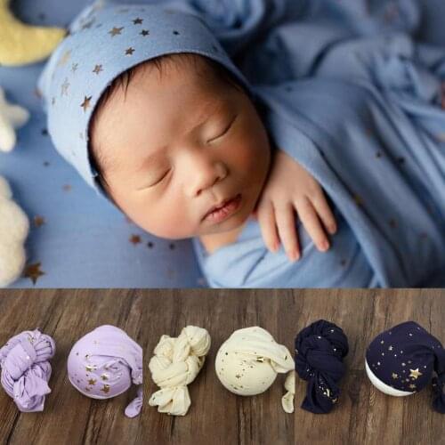 1 Set Newborn Photography Suit Lovely Baby Photography Swaddle Suit with Hat Wear-resistant Baby Photo Wraps