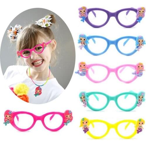1pc Mermaid Glasses Frames Little Mermaid Party Favors Decoration Birthday Party Decorations Kids Baby Shower Supplies Girl Gift