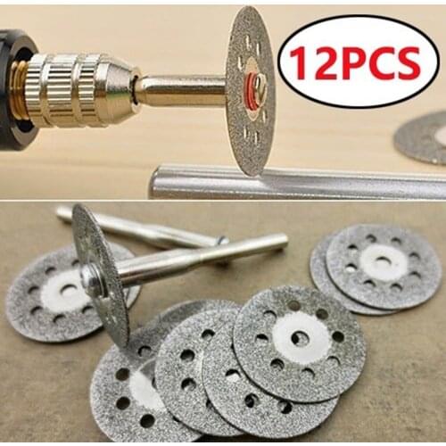 12Pcs/set Saw Blade 8-holes Circular Saw Blades Cutting Wheel Discs Mandrels for Electric Grinder