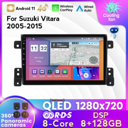 MEKEDE For SUZUKI GRAND VITARA 2007-2013 Car Radio Multimedia Video Player Navigation GPS Android 10.0 No 2din 2 din dvd