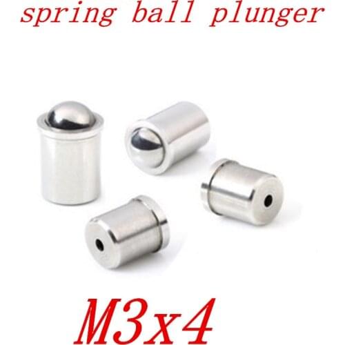 20PCS M3*4 Stainless steel ball spring plunger