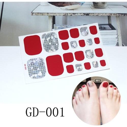 22tips/sheet 1PCS Leopard Print Nail Sticker Water Transfer Decal Watermark Slider Manicure Full Wrap Tool Decor GD001-030