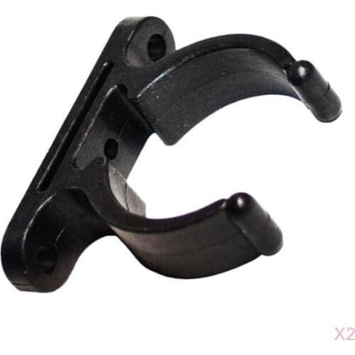 2x 38MM NYLON TUBE HOLDER CLIP Paddle / Boat Hook/ Stern Pole Light Storage