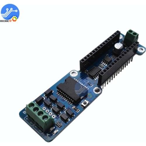 Nano-L298P 4A Dual Channel Motor Driver Shield Module DC Stepper Driving Board 5V-12V PWM For Arduino R3