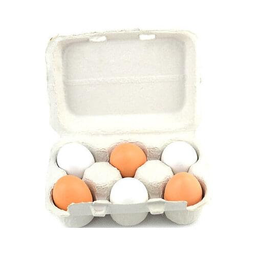 6pcs Play Kitchen Set for Kids Wooden Eggs Yolk Pretend Play Kitchen Food Cooking Children Baby Toy Funny Birthday Gift