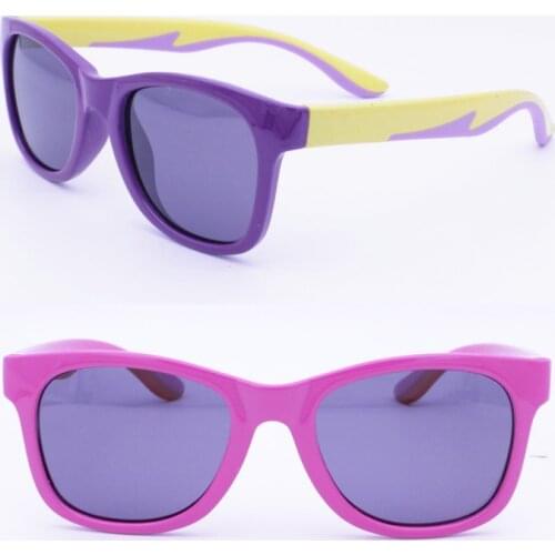 High classic 7026 unisex soft and flexible TR90 polarized UV400 durable double colors traveling sunglasses for teens