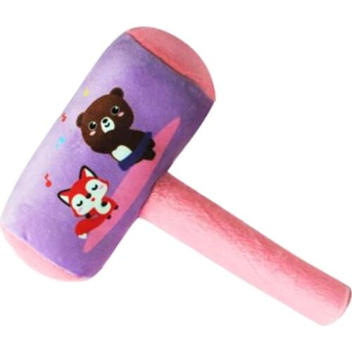 9.37 inch Plush Hammer Cotton Filled Baby Toy Training Toddler Kids Educational Toy