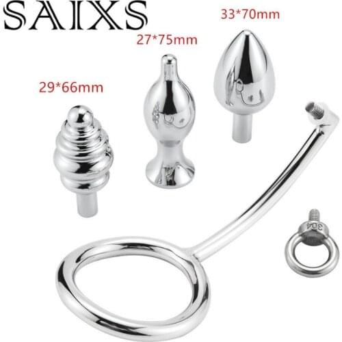 Anal Hook anal plug Cock ring penis Lock Chastity Asshole sex toys for men Prostate massage Masturbator drop shipping