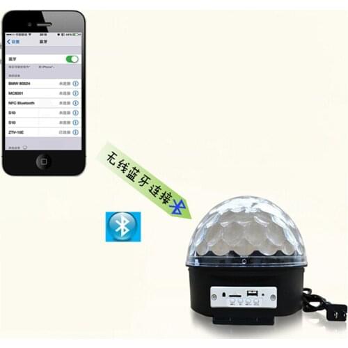 Bluetooth magic ball light KTV Laser Light 9 Colors 27W Crystal Magic Ball Led Stage Lamp 21Modes Disco Laser Light Party Lights