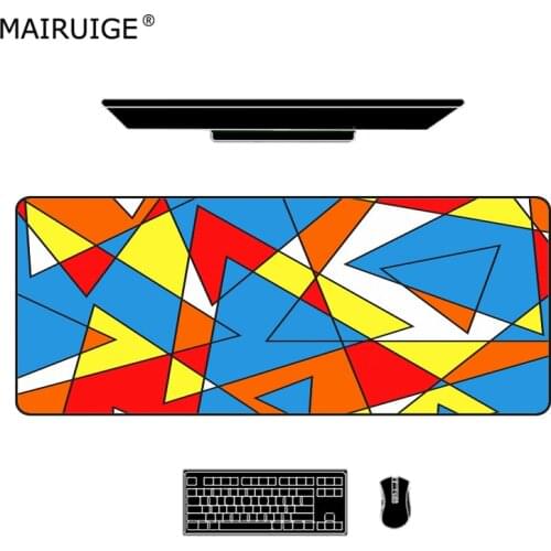 Fire Ball Large Mouse Pad Treugolniki Figury Computer Gaming Tablet Rubber MousePad Edge Control Desk Mat 90*40cm/80*30cm