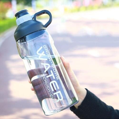 Outdoor Space Water Bottles 2000ml 2 Litre Super Large Capacity Plastic Sports Bottle Camping Fitness Drinkware Leak-proof