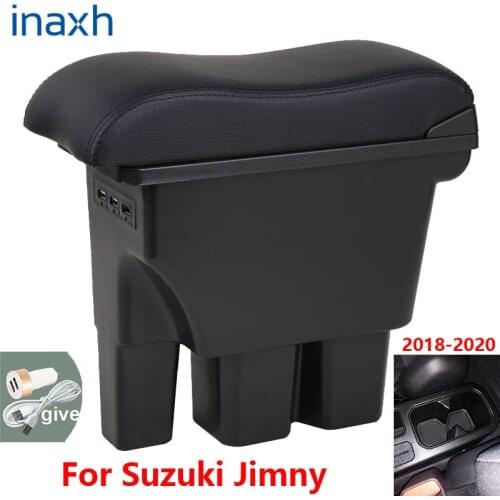 For Suzuki Jimny Armrest Jimny 2020 2019 2018 2017 JB74 Retrofit parts Car Armrest box Storage box car Interior accessories 3USB