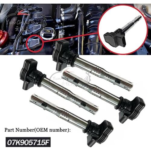 UF575 5C1684 07K905715F 06E905115E Ignition Coil For VW Touareg A4 S4 A5 A6 S6 Alroad A7 A8 Q5 Q7 R8 2.8 3.0 3.2 V6 4.2 V8 5.2