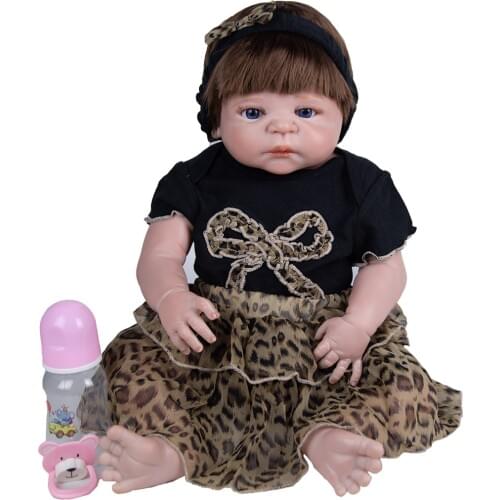 KEIUMI 57Cm Fast Delivery Full Silicone Reborn Baby Doll Newborn Well Packaged Alive 2021 For Kids XMAS Gifts