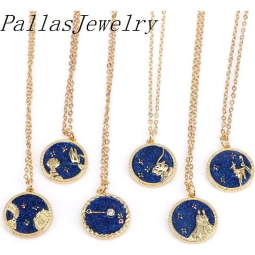 Linlidada Women's Pendants Zodiac Signs