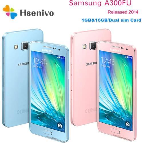 Unlocked Original Samsung Galaxy A3 A3000 A300F Quad Core Android 4.5" 8GB/16GB ROM 1GB RAM 4G 8.0MP Camera Mobile Cell Phone