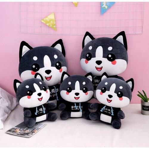 Siberian Husky Dressed Dog Kawaii Plush Toys Cartoon Comic Anime Model Doll Stuffed Toy Christmas Birthday Gift For Children