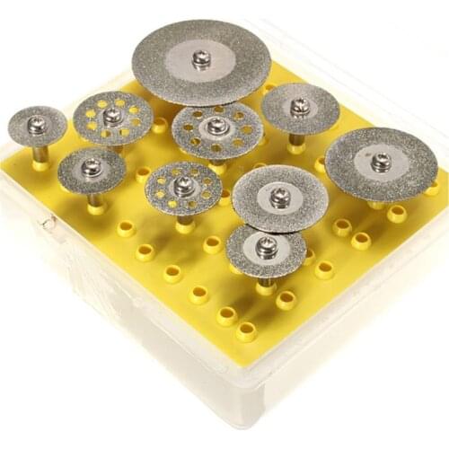 10 pieces Diamond Cutting Discs Cutting Wheel Set for Dremel
