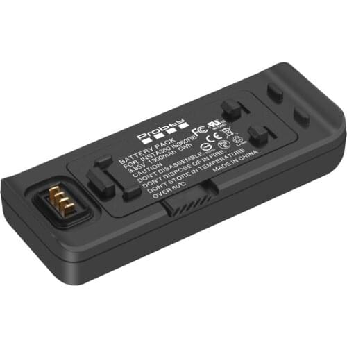 NEW 1300mAh Insta 360 R Lithium Battery Base+Micro/Type-C Port Dual Charger For Insta360 ONE R 4K /1- Inch/ 360 Accessories