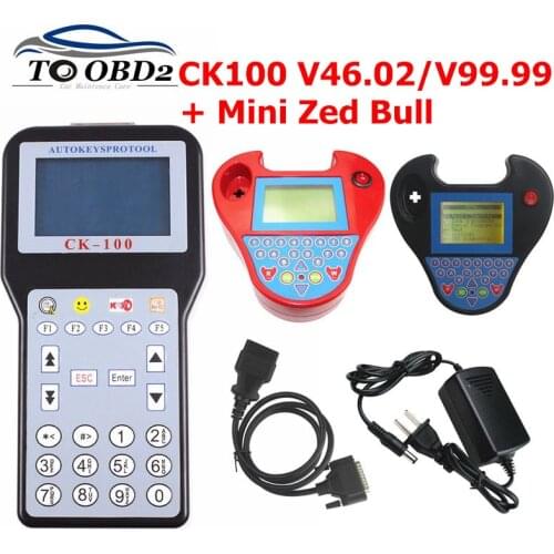 Newest Generation CK100 Key Programmer V46.02 V99.99 Mini zed bull CK 100 Key Programmer with 1024 Tokens Limited CK-100 Car Key