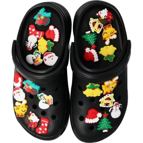 Shoe Charms Shoe Charms Accessories Decorations Novelty Christmas Halloween Shoe Buckle Santa Claus Decoration for Jibz Kids