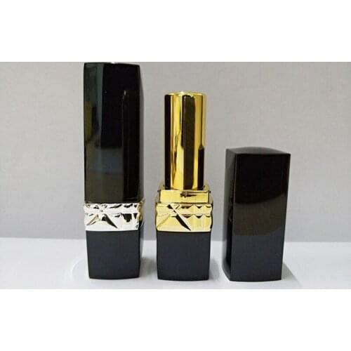 1000pcs/lot 3ml Empty Plastic black Lipstick Tube 12.1mm Travel Cosmetic Container Lip Balm Tubes Bottles