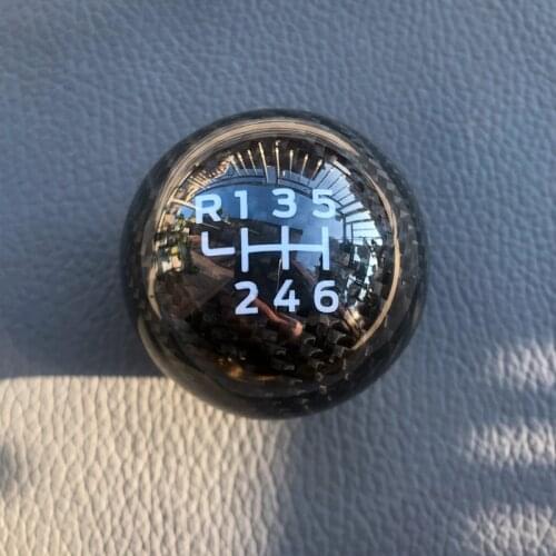 Manual 6 Speed Racing Carbon Fiber Gear Shift Knob For Toyota GT86 Subaru BRZ WRX STI