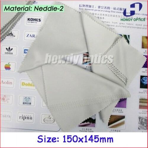 HM-7) 175gsm Grey color microfiber cleaning cloth 15x14.5cm glasses cleaning cloth