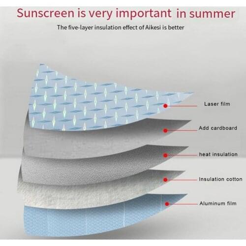 Shield Sun Shade Silver Visor Windshield Auto Car Cover Foldable Folding