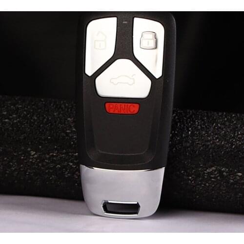 Brand New 3/4 Buttons Remote Key Case Smart Key Shell Replacement For Audi TT A4 A5 S4 S5 Q7 SQ7 2017 2018 With Logo