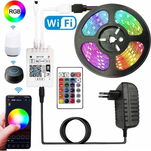 RGB LED Strips 12V 20M WiFi Bluetooth Smart 5 m 10m 15m LED Lights for room LED Strip Lights decorationRibbon Luces RGB Tape