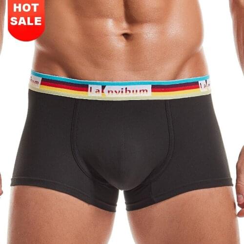 Hot Sexy for Mens Underwear Panties Male Underpants Man Shorts Boxers Underwear Slip Homme Calzoncillos Bamboo Hole Large Size