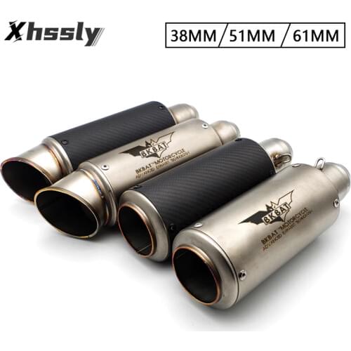 Universal Motorcycle Exhaust Pipe Motocross Muffler Escape For HONDA Cbf 600 Dio 27 Hornet 600 Xr 150 Shadow 750 Cg 125 Cr 250