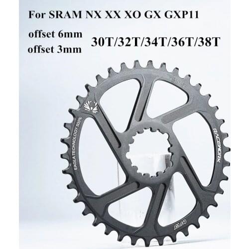 GXP Bike MTB Mountain Bike 30T/32T/34T/36T/38T Crown bicycle chainring for Sram 11/12S NX XX XO GX GXP11 single disc tray Cheap