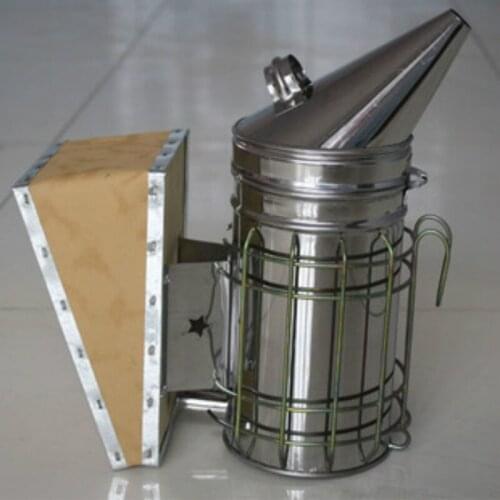 Stainless Steel BEE BOX Smoke LEATHER Gasbag for Taking Honey Beekeeping Equipment ANIMAL PRODUCTS